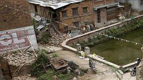 Devastación en Nepal.