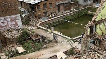 Devastación en Nepal.