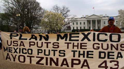 Protestas frente a la Casa Blanca