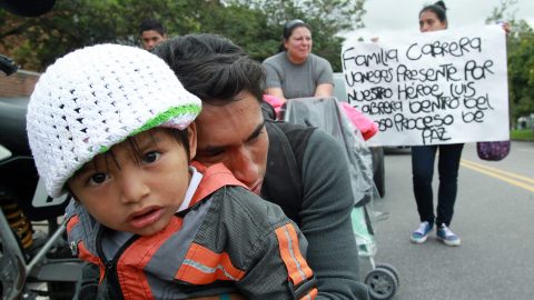 Familiares de los soldados muertos en al ataque de las FARC