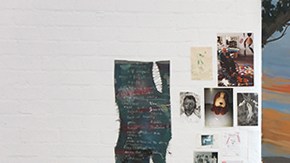 Enrique Martínez Celaya frente a su obra 'The Prince', en su estudio en LA.