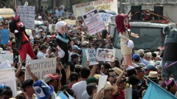 Protestas antigubernamentales en Ciudad de Guatemala