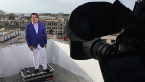 Jorge Viera durante su reciente estancia en Cuba.