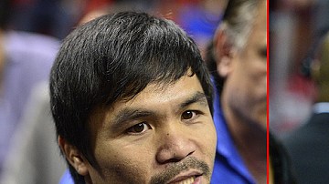 Floyd Mayweather y Manny Pacquiao, concentrados en lo suyo. Foto: Archivo