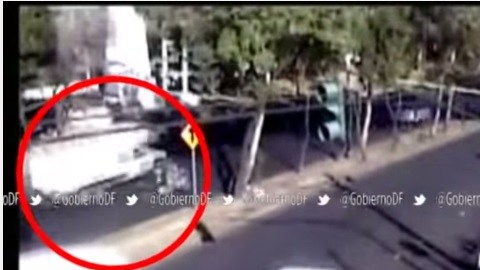 Cámara de seguridad de la Ciudad de México.