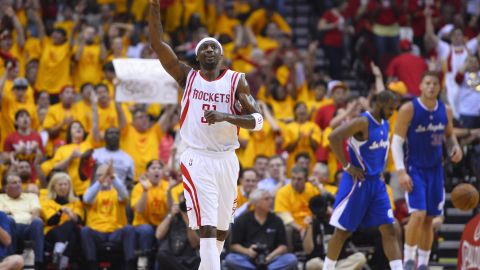 Jason Terry y los Rockets tuvieron su noche feliz en la serie.