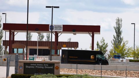Instalación militar en Utha que distribuyó ántrax por error.