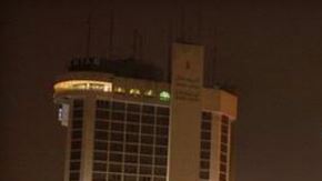 Vista del centro de Bagdad y la explosión en los hoteles.