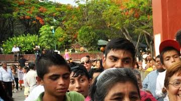 Cuauhtémoc Blanco espera convencer al público de que vote por él para la alcaldía de Cuernavaca.