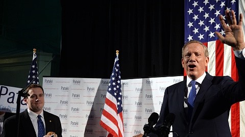 George Pakati, exgobernador republicano de Nueva York, anunció su precandidatura para la Casa Blanca en 2016.