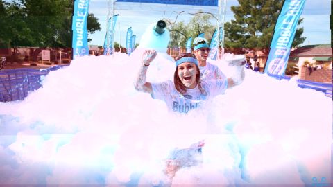 La colorida y famosa carrera Bubble Run será el sábado 13 de junio en Santa Clara.