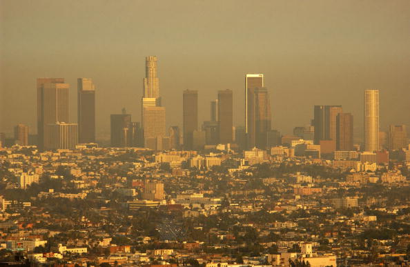 Capa de contaminación en Los Ángeles.
