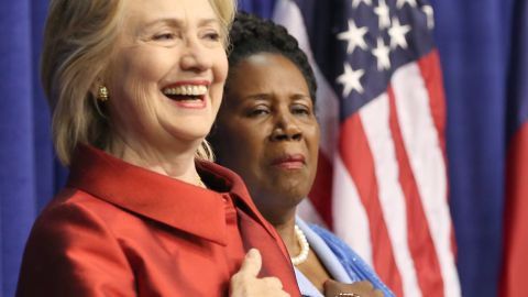 Hillary Clinton Attends The Barbara Jordan Inaugural Gold Medallion Leadership Award Ceremony