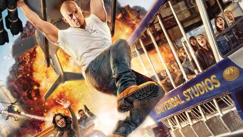 Simulación de la atracción 'Fast & Furious: Supercharged'.