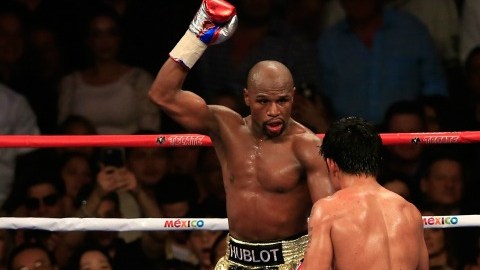 Floyd Mayweather derrotó por decisión unánime a Manny Pacquiao.