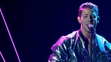 Nick Jonas en una de sus presentaciones como solista.