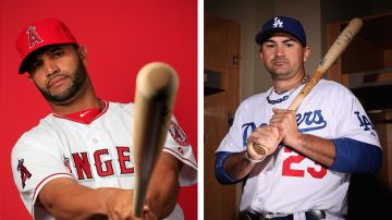 Albert Pujols, de los Angels y Adrián González, de los Dodgers son peloteros comprometidos con su comunidad.