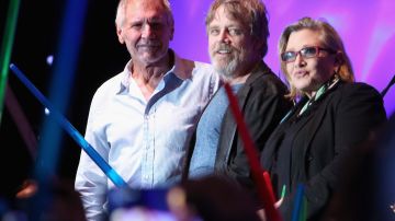 XXXX: Harrison Ford, Mark Hamill y Carrie Fisher, estrellas de 'Star Wars'; xxxx: Guillermo del Toro, director de 'Crimson Peak'; y Henry Cavill y Ben Affleck, el Superman y Batman de 'Batman v Superman: Dawn of Justice', durante sus eventos en Comic Con.