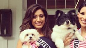 Natasha Martinez, Miss California y Ylianna Guerra, Miss Texas.