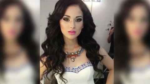 Alma obtuvo un premio por su elegancia en Nuestra Belleza Cajeme 2014.