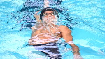 El nadador mexicano Mateo González durante una competencia en el Mundial de Kazán, Rusia.