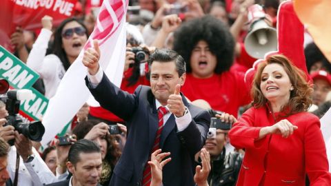 El aspirante presidencial del PRI durante un acto público ante sus seguidores el pasado 27 de noviembre en la Ciudad de México.