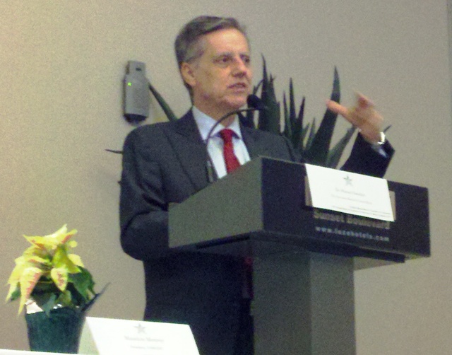 Manuel Sánchez, vicegobernador del Banco de México,  durante su participación en LA el viernes pasado.
