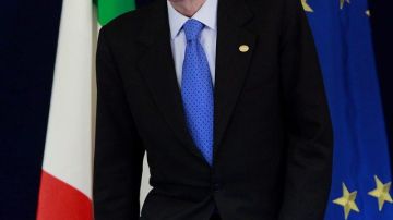 El primer ministro italiano, Mario Monti, en rueda de prensa.