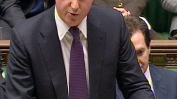 El primer ministro británico, David Cámeron,  en un debate.