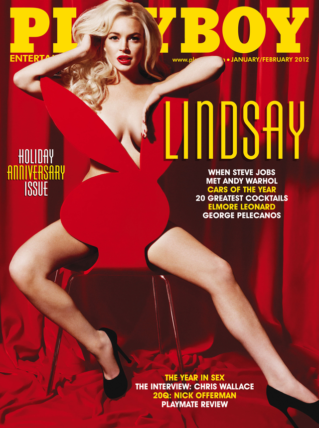 Lindsay Lohan posó  para 'Playboy' .