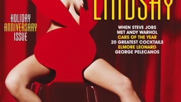 Lindsay Lohan posó  para 'Playboy' .