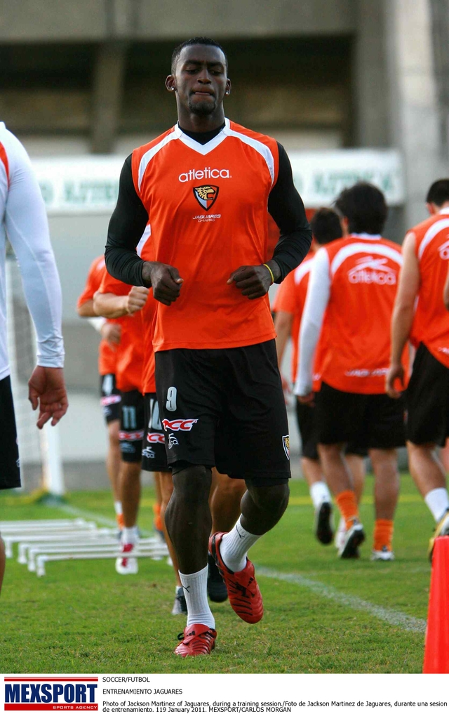 Jackson Martínez, goleador de los Jaguares de Chiapas.