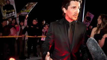 Christian Bale a su llegada al estreno de la cinta la semana pasada en  Beijing.