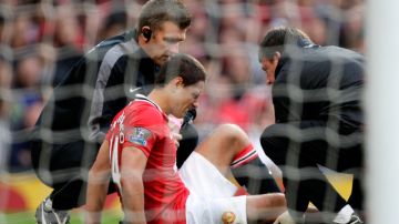 El delantero mexicano de los 'diablos rojos', Javier Hernandez,  ha sido perseguido por las lesiones durante los últimos meses.