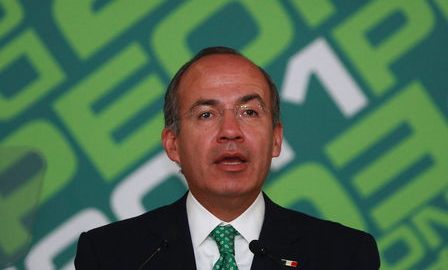 El presidente de México Felipe Calderón.