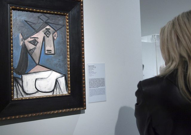 Obra del pintor malagueño Pablo Picasso Cabeza de Mujer (1934) en la Galería Nacional de Atenas (Grecia) robada.