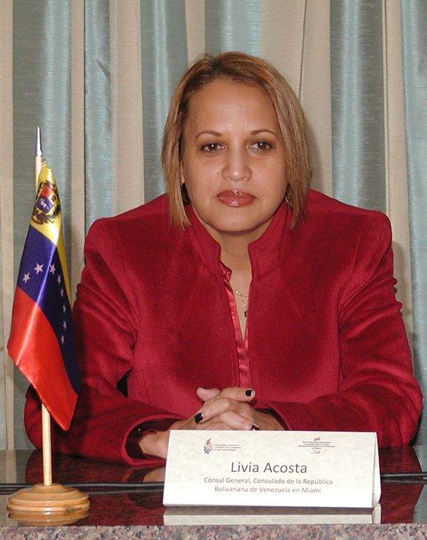 Livia Acosta Noguera cónsul general de Venezuela en Miami.