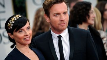 Ewan McGregor  y su esposa Eve Mavrakis el pasado domingo en la entrega de los Globos de Oro en Beverly Hills.
