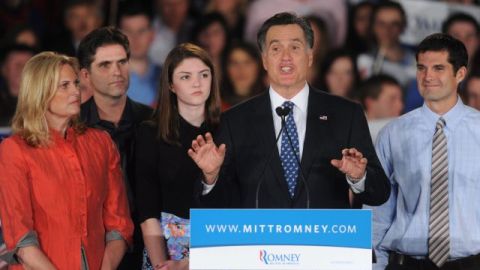 El precandidato republicano a la presidencia, Mitt Romney.