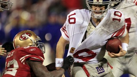 El mariscal de campo de los Giants, Eli Manning, volvió a tener una gran labor.