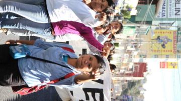 Estudiantes participan en una protesta tras la muerte  de dos  alumnos  a manos de la policía.