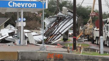 Algunos de los daños dejados en el área de Houston por las tormentas que  azotaron la región este 25 de enero.