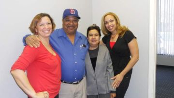 Miembros de la Asociación de Dominicanos de Tampa: Maribel Martínez (izq.), Luis Cordero, Lucía García y Julyssa Ottenwalder.