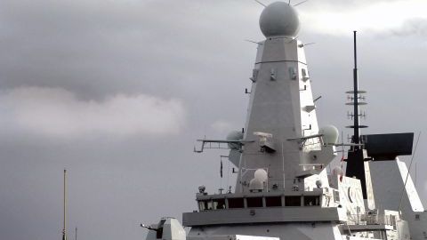 El destructor "HMS Dauntless", Tipo 45, que el Gobierno británico enviará a las islas Malvinas en los próximos meses.