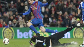 El delantero argentino del FC barcelona Leo Messi.