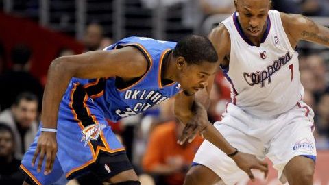 El veterano base Chauncey Billups, de los Clippers de Los Ángeles.