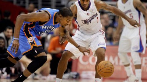 El veterano base Chauncey Billups, de los Clippers de Los Ángeles.