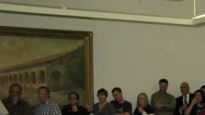 El salón del Ayuntamiento estaba colmado de vecinos que por semanas  se venían preparando para la reunión.