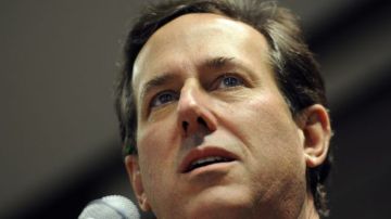 El candidato presidencial del partido republicano Rick Santorum.