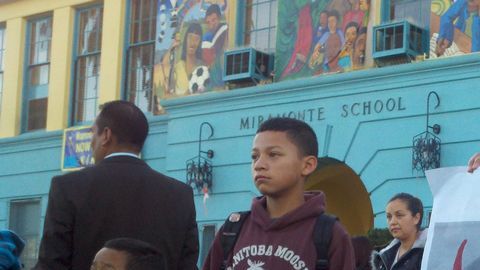 Alumnos de la Escuela Miramonte.